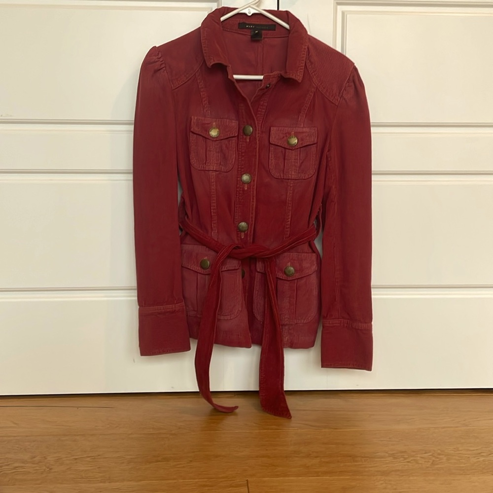 Marc Jacobs Red Belted Jacket